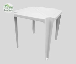 Aluguel de mesas plastica branca